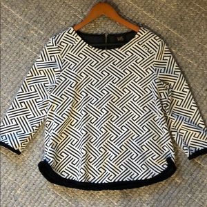 Geometric textured top